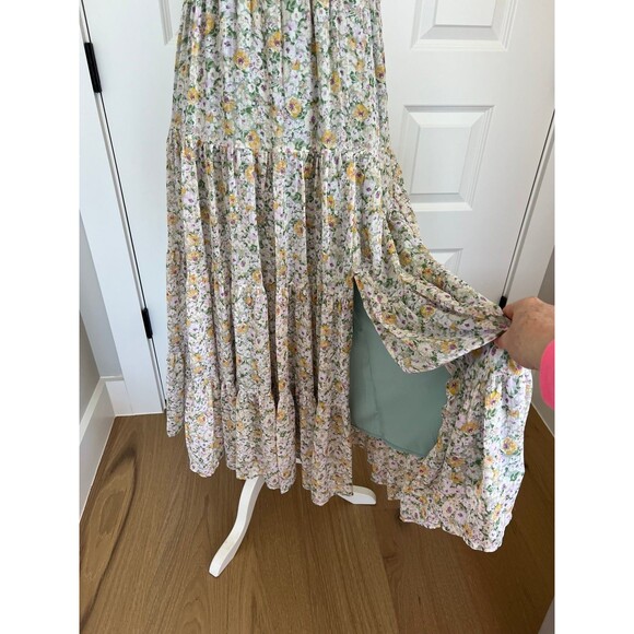 ASTR The Label Midsummer Floral smocked Tiered Maxi midi Dress - Picture 3 of 7